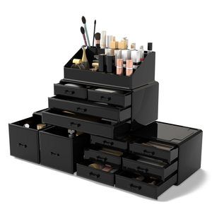 Makeup Cosmetic Organizer Storage Drawers Display Boxes Case With 12 Drawers🤘